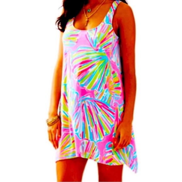 Lilly Pulitzer Pink Multicolor Shell Dress - Picture 2 of 5